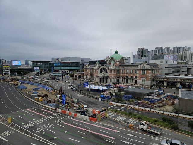 新旧ソウル駅舎