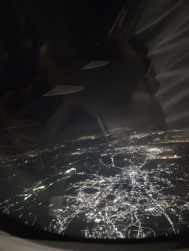飛行機から見えたソウル