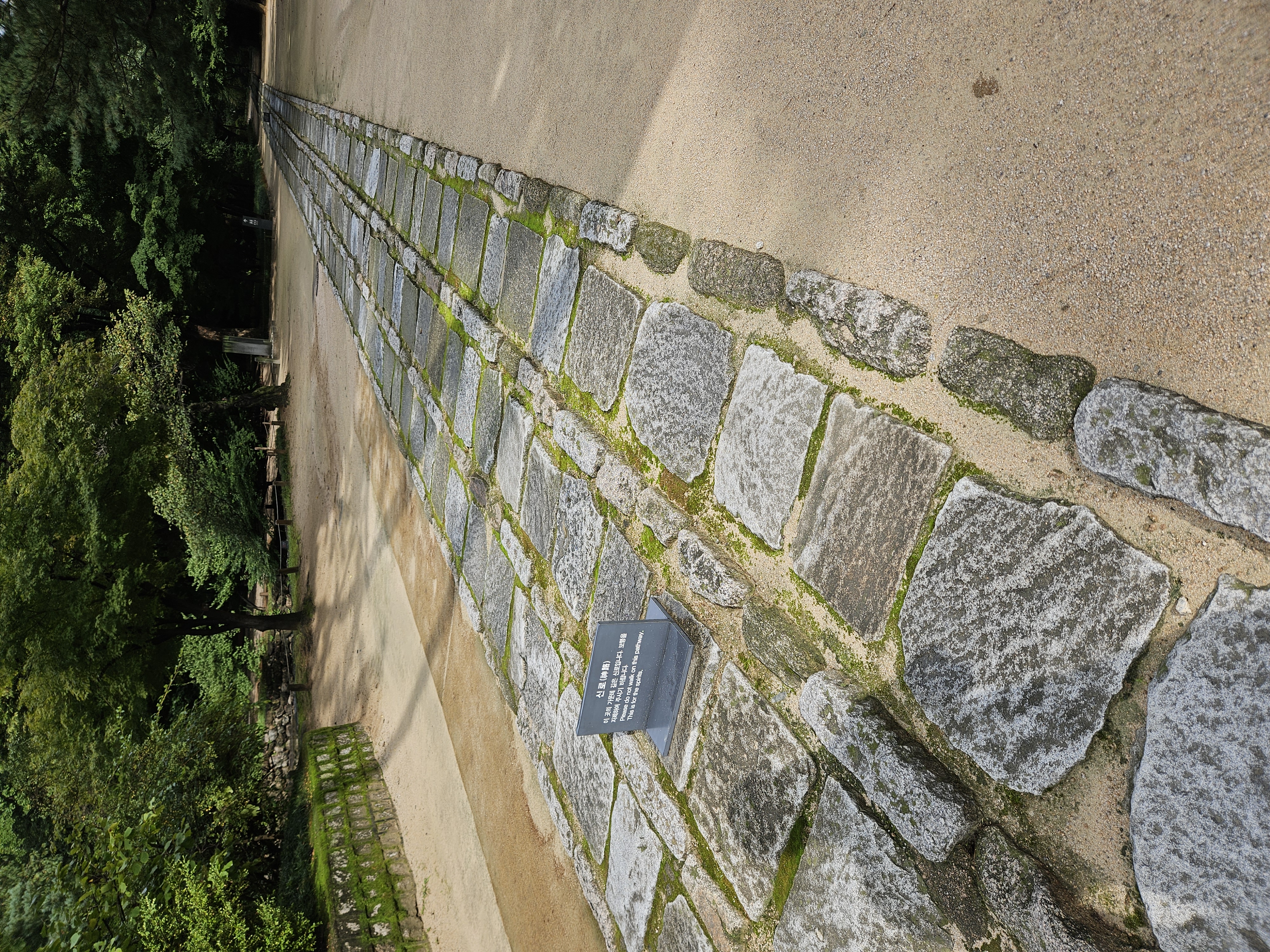 真ん中は神聖な道