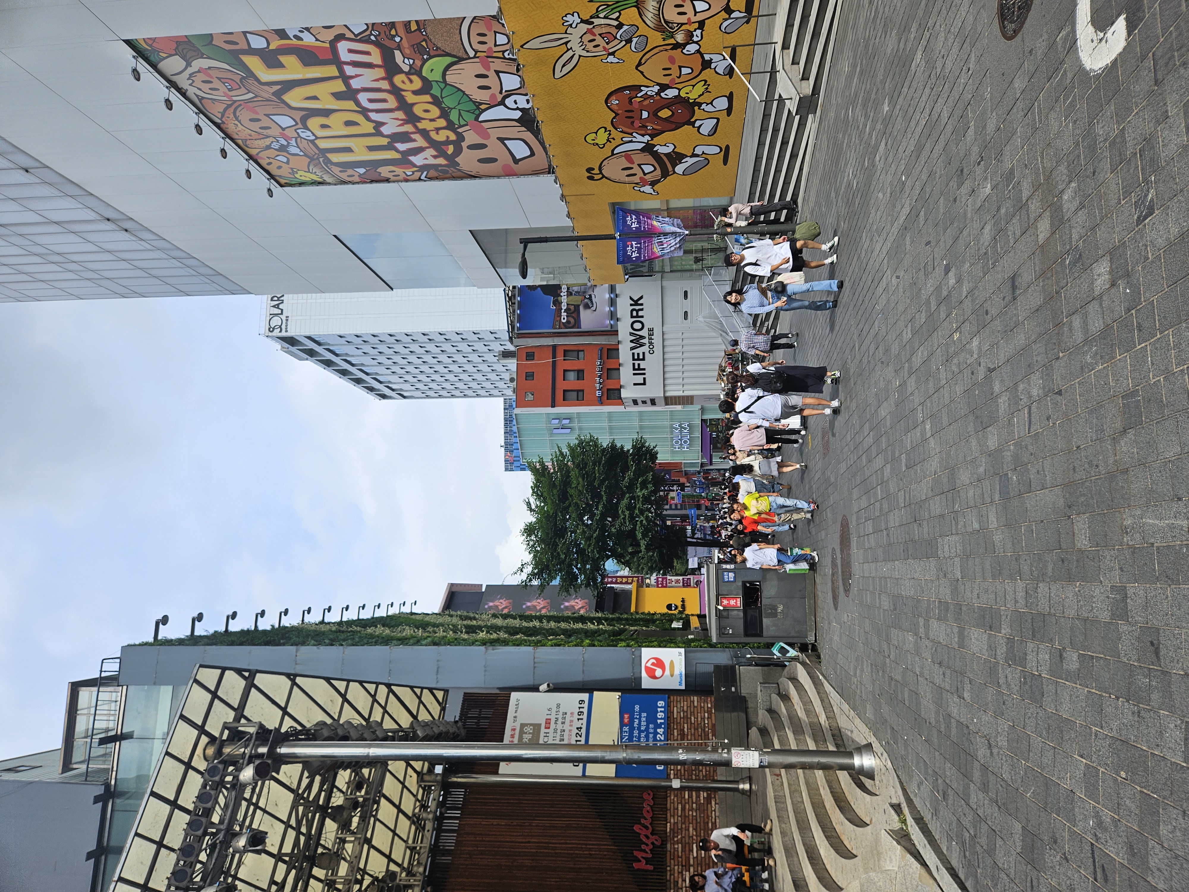 タクシーで明洞に