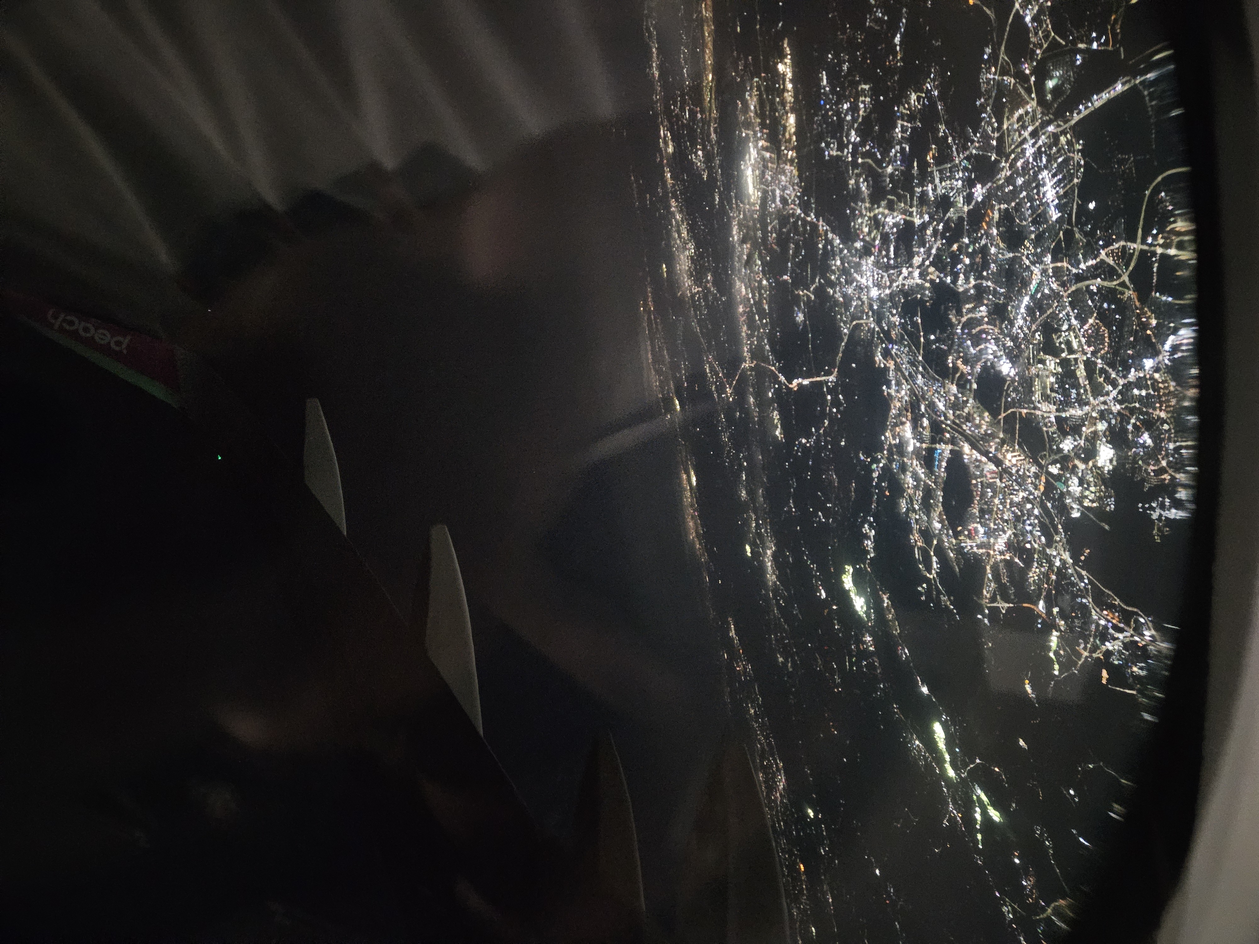 飛行機から見えたソウル