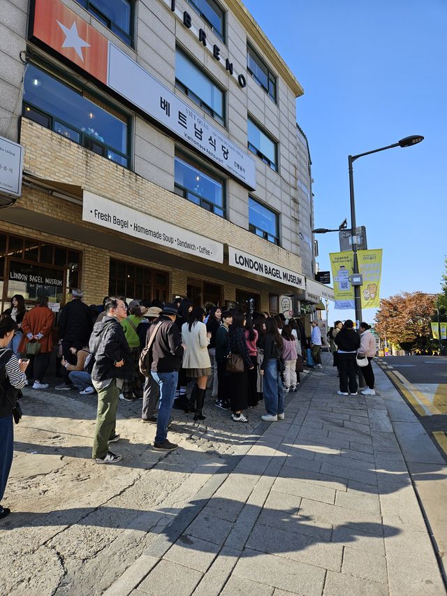 ロンドンベーグルは混んでた