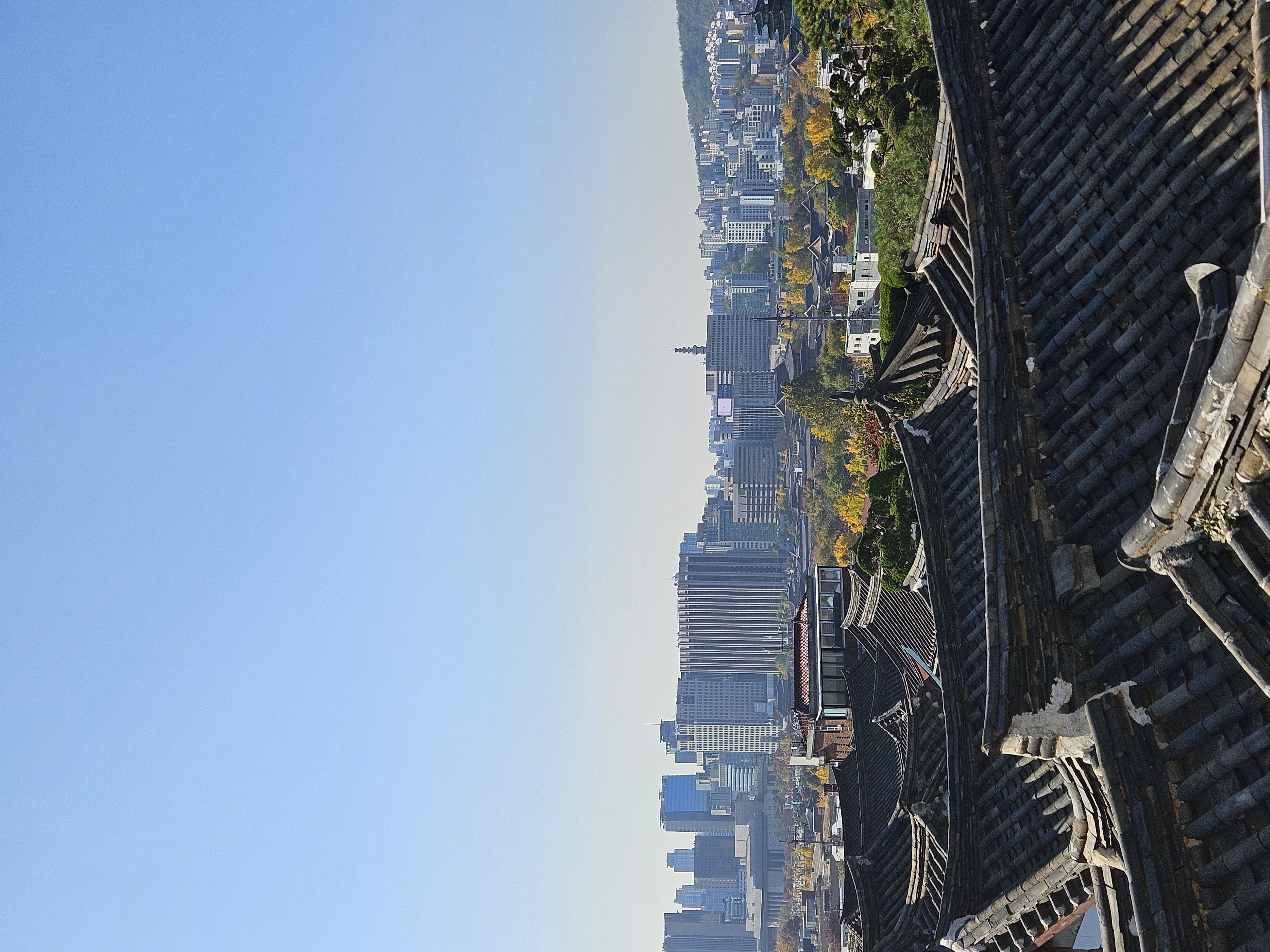 景福宮を見下ろす